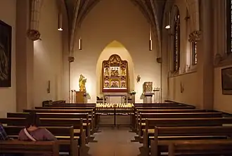 Interieur van de kapel