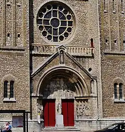 Westfaçade en entree