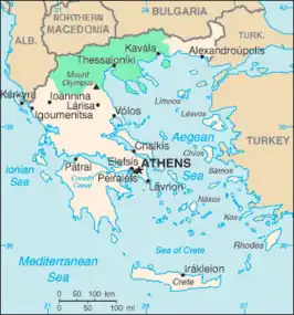 Kaart van Macedonië