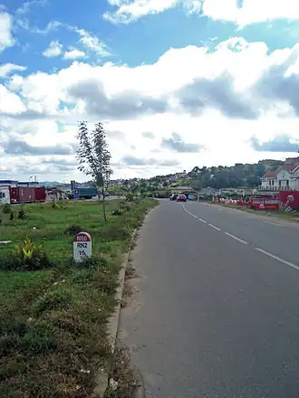 Eerste kilometerpaal langs de RN 60