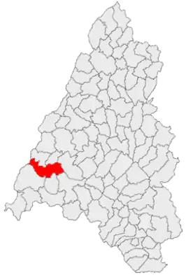 Kaart van Mădăras (Bihor)