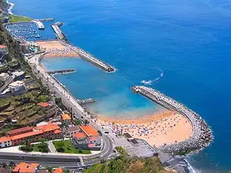 Het strand praia da Calheta