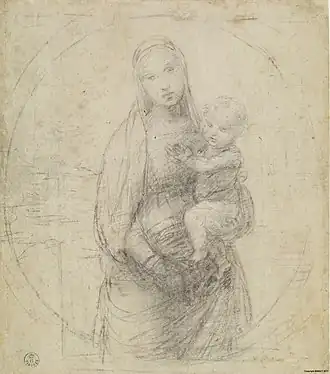 Madonna van de groothertog, ca. 1504, Uffizi, Florence (inv. 505 E)