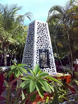 Het graf van Mads Lange