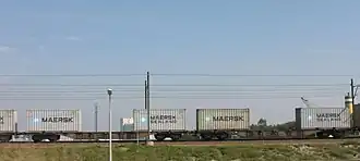 Trein met Maersk containers
