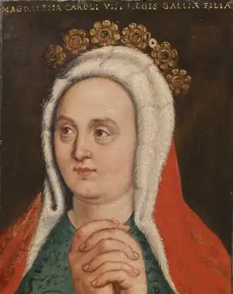 portret van Magdalena van Valois door Antoni Boys