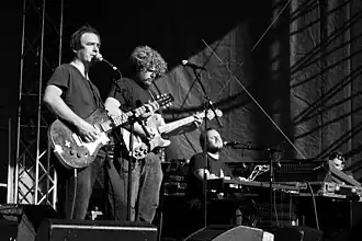 Magnolia Electric Co. tijdens een optreden in Stockholm, met links Jason Molina (2007)