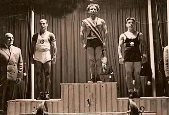 Het WK-podium bij de bantamgewichten.