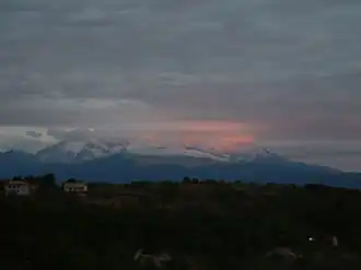 Majella in de avondschemering