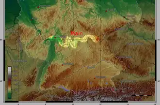 Het verloop van de Main