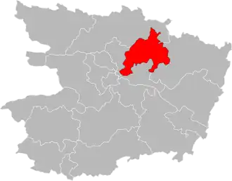 Locatie van het kanton