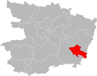 Locatie van het kanton