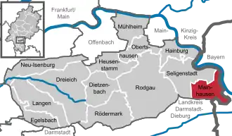 Kaart van Mainhausen