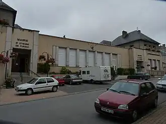 Het gemeentehuis van Fursac