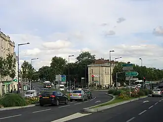 Foto 2007 bij Maisons-Alfort, op borden nog N19 en N6