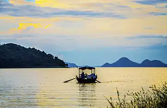 Zonsondergang bij Maithon