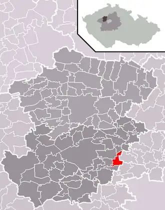 Kaart van Makotřasy