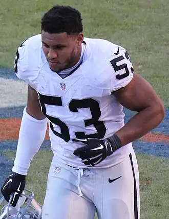 Smith met de Raiders in 2015.