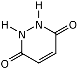 Structuurformule van maleïnehydrazide