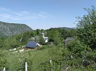 Gezicht op Malleval-en-Vercors