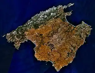 Satellietfoto Mallorca