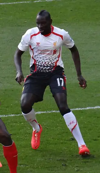 Sakho bij Liverpool in 2014