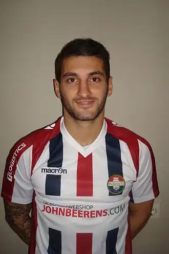 Norair Aslanyan in het shirt van Willem II seizoen 2013/2014