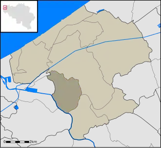 Kaart van Mannekensvere