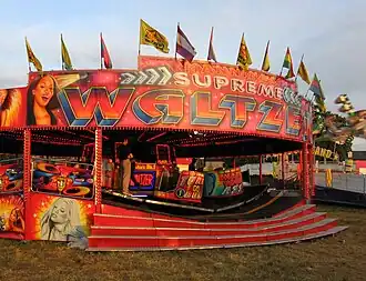 Een stilstaande Waltzer tijdens een zomerfestival in Cambridge (2005)