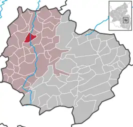 Kaart van Mannweiler-Cölln