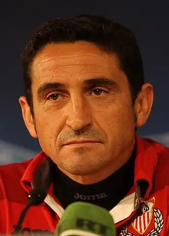 Jiménez als trainer van Sevilla FC in 2010.