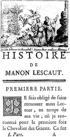Illustratie uit Abbé Prévosts Histoire du Chevalier Des Grieux et de Manon Lescaut