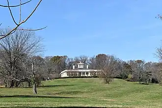 Het park met het landhuis