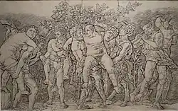 Bacchanaal met Silenus, voor 1481, 29,9 × 41,7 cm
