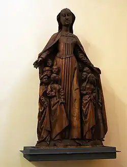 Een mantelmadonna (1460-1470) uit het Maasland
