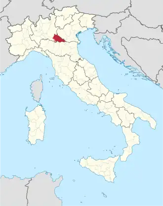 Kaart met ligging provincie