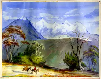 Nevado del Quindío in 1853