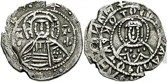 Munt met afbeelding van Manuel II