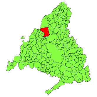 Kaart van Manzanares el Real