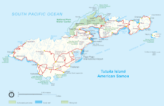 Kaart van Tutuila