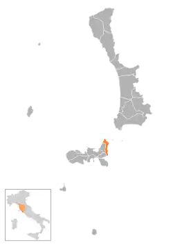 Locatie van Rio Marina in Livorno (LI)