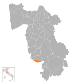 Locatie van Casale Marittimo in Pisa (PI)