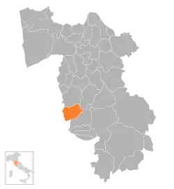 Locatie van Castellina Marittima in Pisa (PI)
