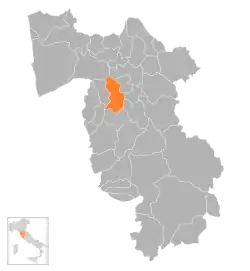 Locatie van Lari in Pisa (PI)