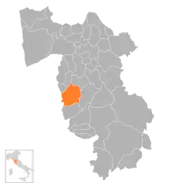 Locatie van Santa Luce in Pisa (PI)