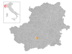 Locatie van Cantalupa in Turijn (TO)