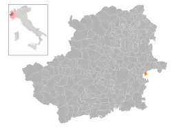 Locatie van Cinzano in Turijn (TO)