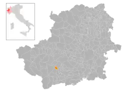 Locatie van Inverso Pinasca in Turijn (TO)