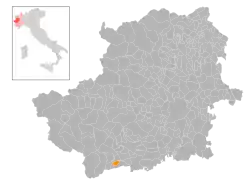 Locatie van Lusernetta in Turijn (TO)