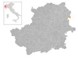 Locatie van Maglione in Turijn (TO)